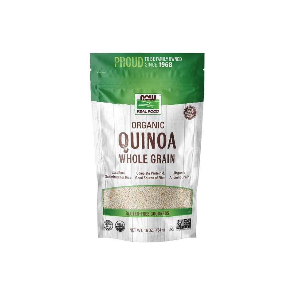 NOW Foods Organic Quinoa uncooked grains ready to cook for a protein-rich base
