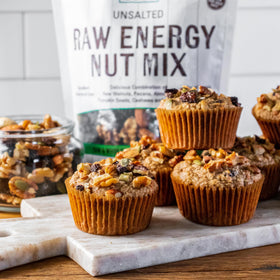 NOW Foods Raw Energy Nut Mix snack pack for on-the-go energy and fullness.