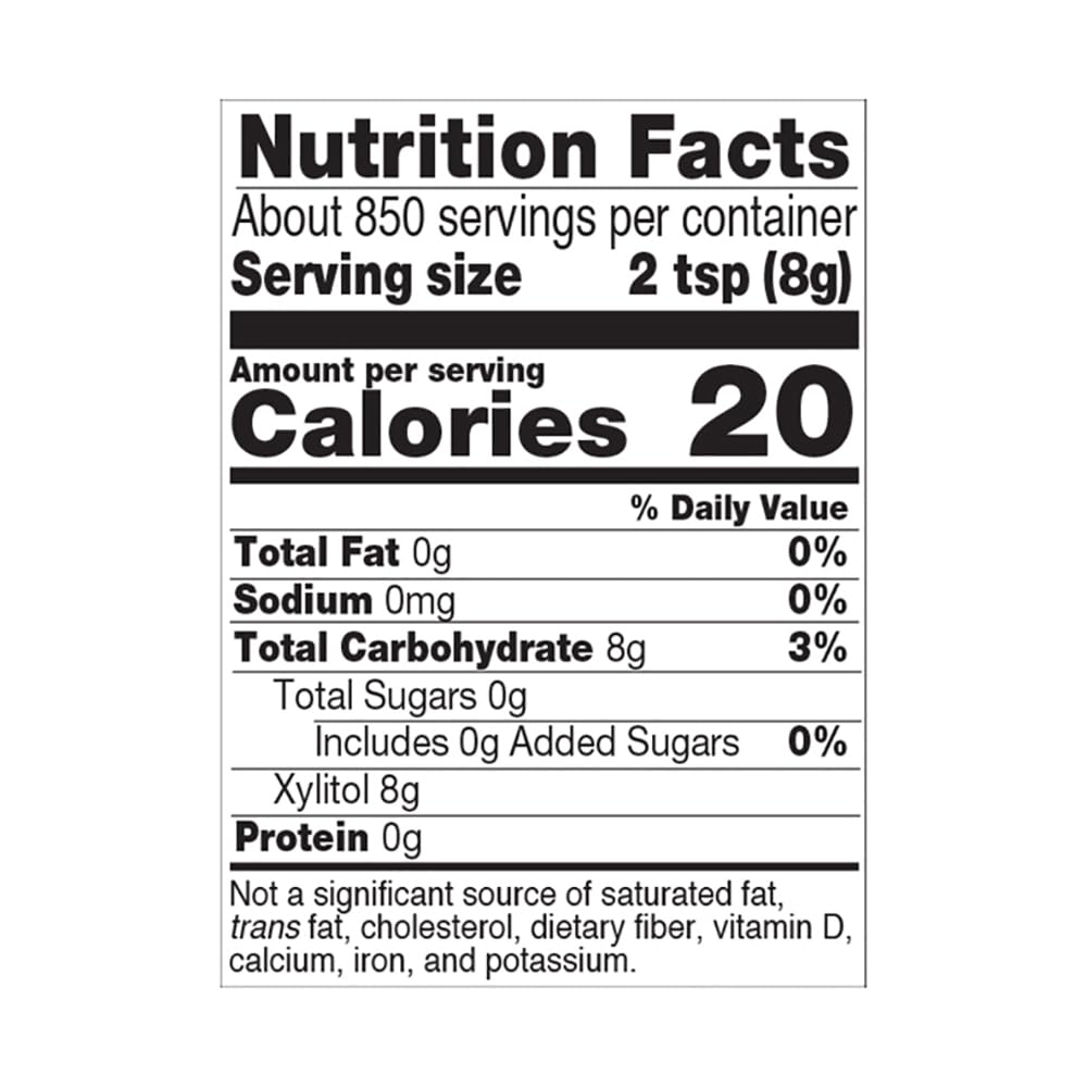 NOW Foods Xylitol non-GMO corn base supports keto-friendly options.