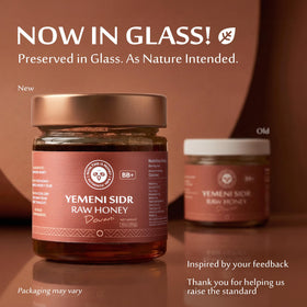 Now This Is Honey Sidr amber color in glass hints at rich flavor and antioxidants.