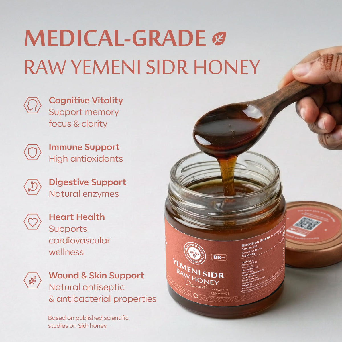 Now This Is Honey Sidr pour close-up, showcasing viscous texture suitable for drizzle.