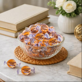 NOWDIET sugar free butterscotch hard candy bulk 1lb for parties and gifts