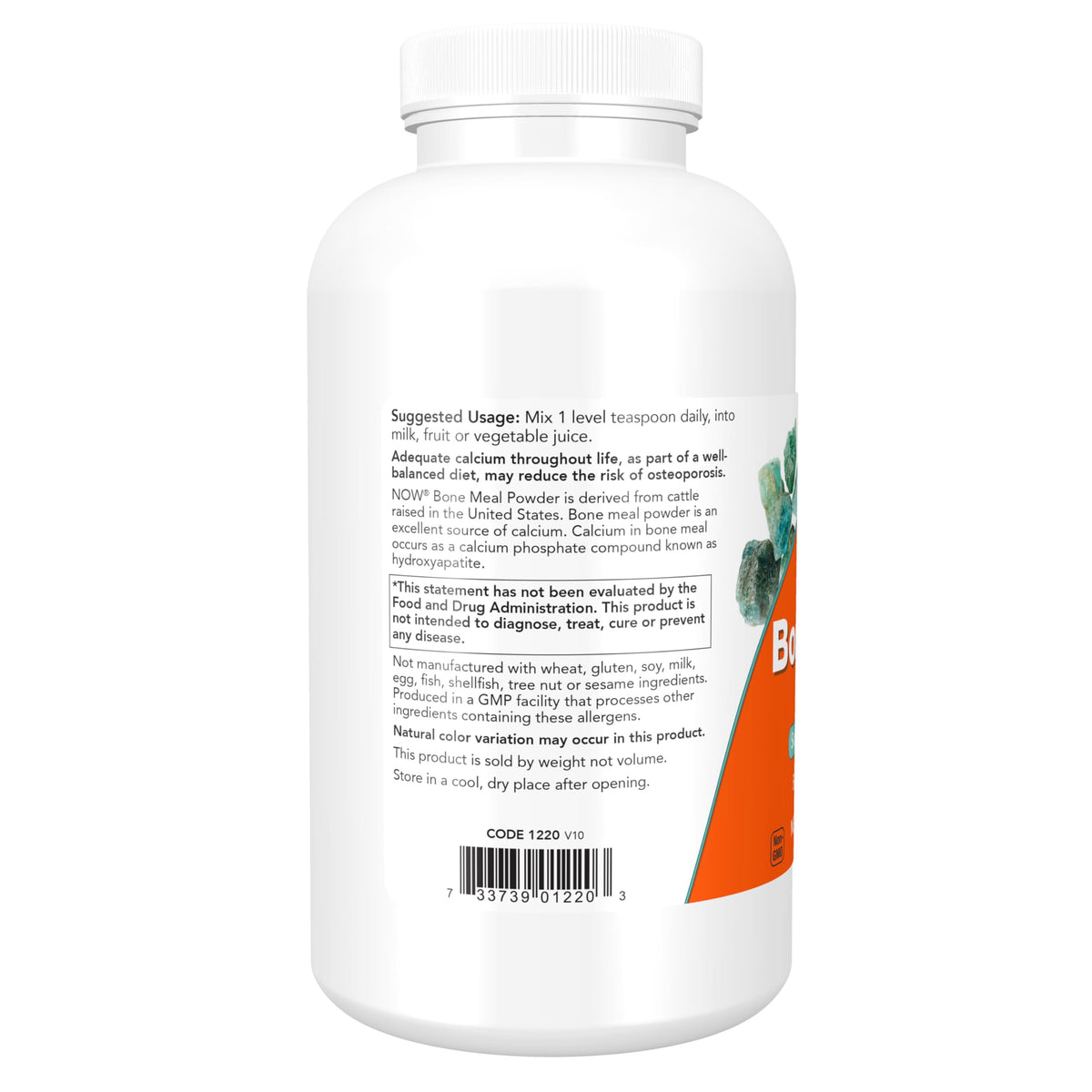 NOW Foods Bone Meal Powder used in daily cooking as a mineral supplement option.