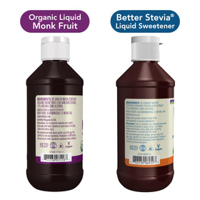 NOW Foods Organic Monk Fruit Liquid drops dispenser enables precise, controlled sweetening