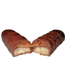 No Whey! Foods No Tricks Caramel Cookie Bars 3 Pack closeup shows creamy dairy-free chocolate texture.