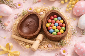 No Whey! Smash-a-vEgg packaging in allergen-safe facility signals trusted Easter production.
