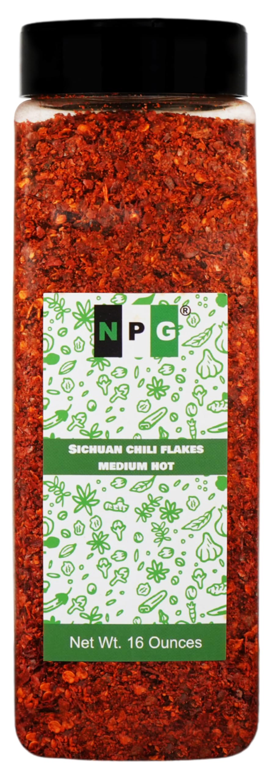 NPG authentic Sichuan chili flakes in a bottle add bold color and versatile heat