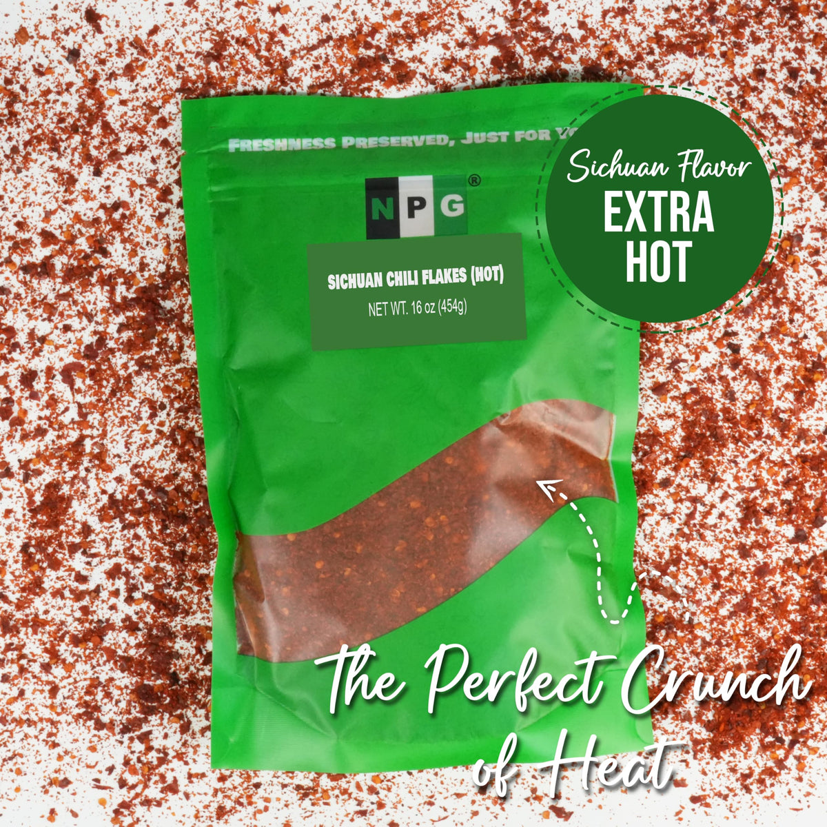 NPG Authentic Sichuan chili flakes kimchi jar delivers robust heat and depth.