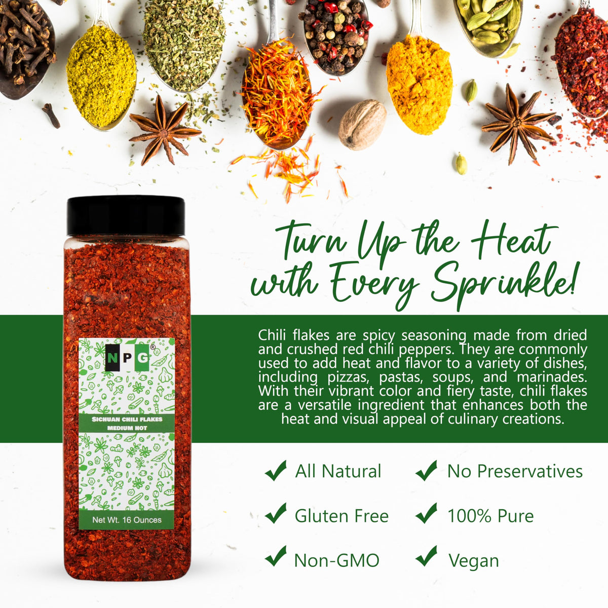NPG bulk packaging emphasizing freshness and easy storage for frequent cooks