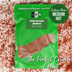 NPG bulk chili flakes in resealable bag stay fresh between uses