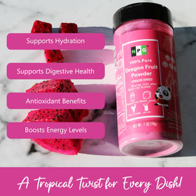NPG dragon fruit powder dusting desserts for natural pink hue