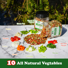 NPG dried vegetables as a ramen topping to boost flavor and color