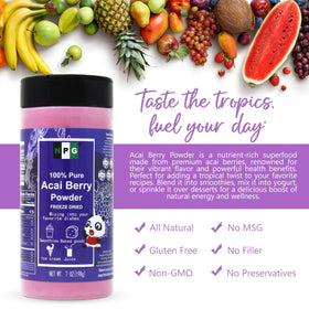 NPG Acai powder colorant for natural recipes and color boosts.