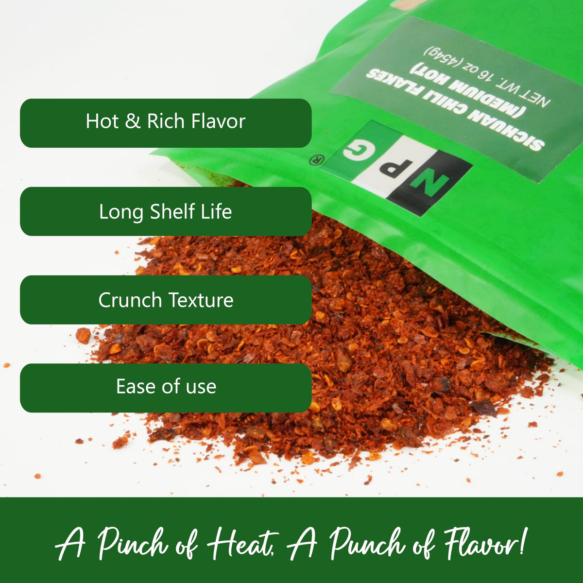 NPG chili flakes elevate kimchi and chili oil with balanced heat