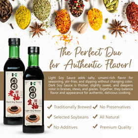 NPG two-bottle soy sauce set packaged for kitchen use