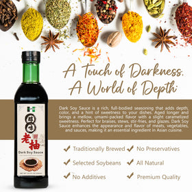 NPG Premium Dark Soy Sauce enriches Chinese braises with color.