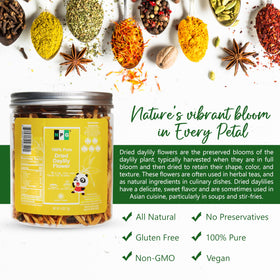 NPG Premium Dried Lily storage shows a double-sealed pouch for freshness.