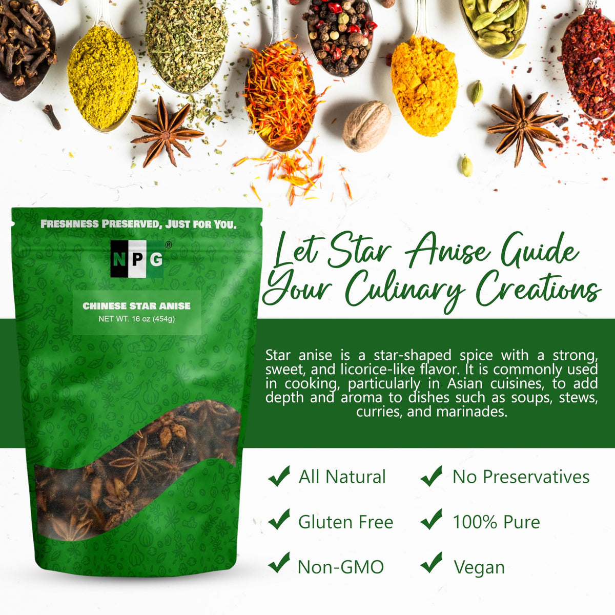 NPG sealed stand-up pouch preserves freshness and aroma