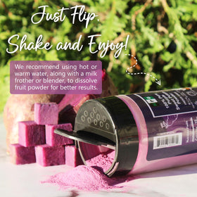 NPG purple sweet potato powder on yogurt adds natural color.