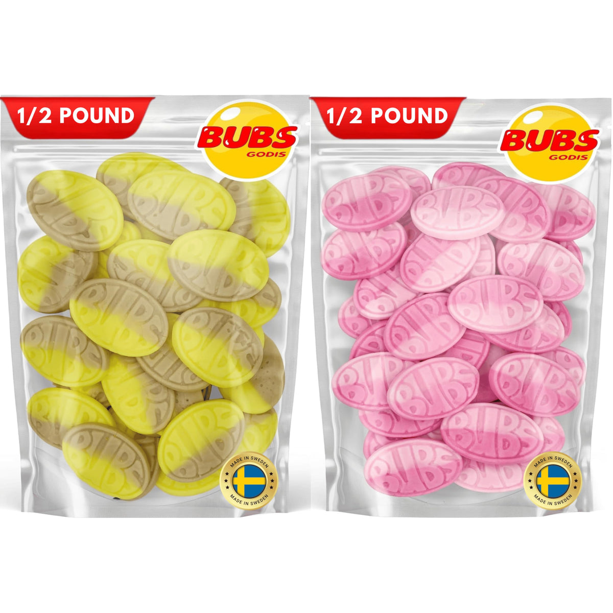 Nrdiq Candy Bubs Banana and Strawberry Pomegranate Ovals bundle, perfect vegan, gelatin-free snacking.