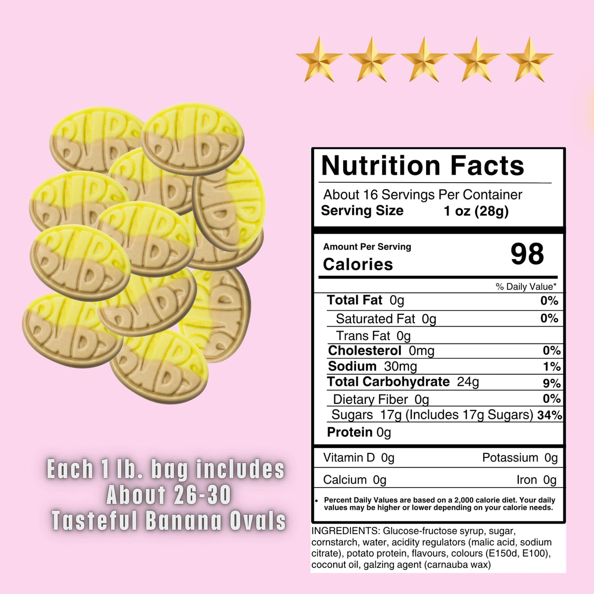 Close-up of soft, chewy banana ovals highlighting their texture.