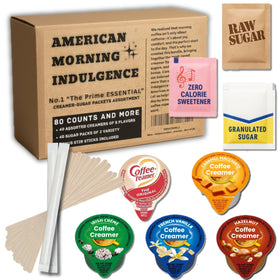 NSPARK American Morning Indulgence box showing complete coffee kit for office use