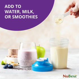 Illustration of NuBest Tall promoting healthy bones for kids.