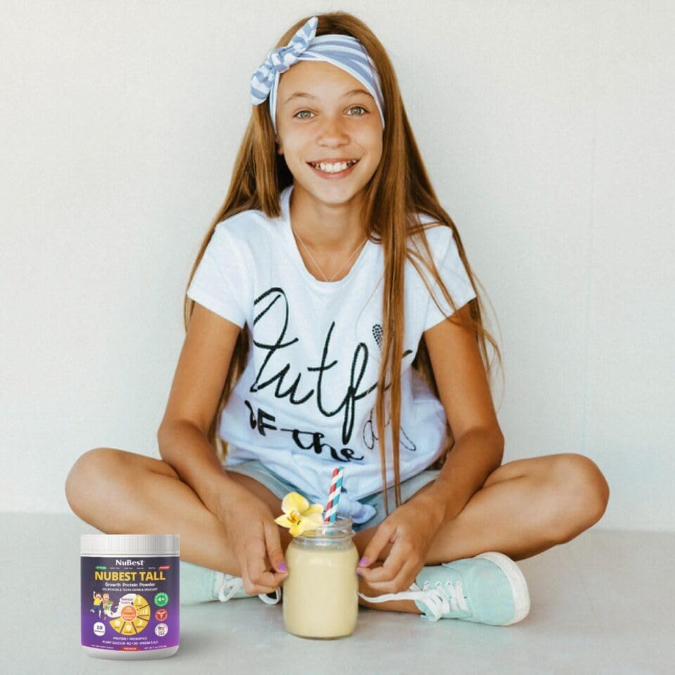 Vanilla NuBest Tall smoothie served at breakfast on the go.