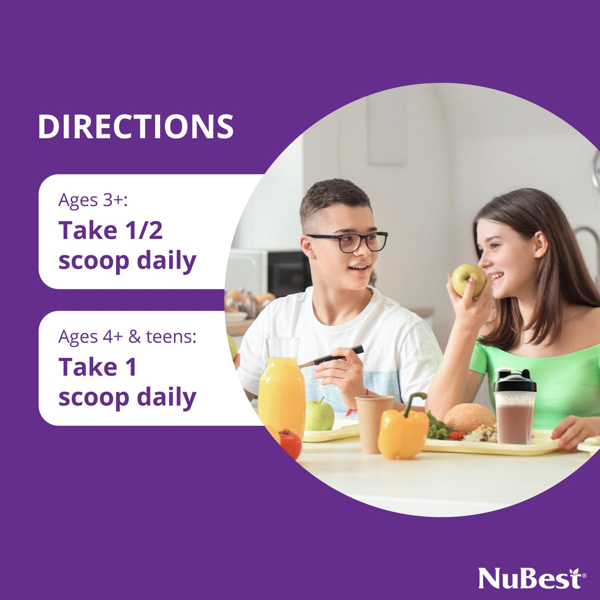 NuBest Tall Protein provides energy for active kids