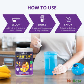 USA GMP facility label for NuBest Tall Protein safety and quality