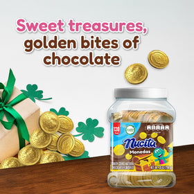 NUCITA gift-ready jar of coins for holidays and events.