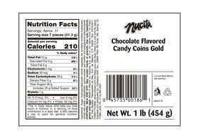 NUCITA Monedas Gold Bags holiday decor idea with coin treats on display