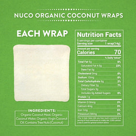 NUCO DUO thawed wraps showing flexible texture after freezing.