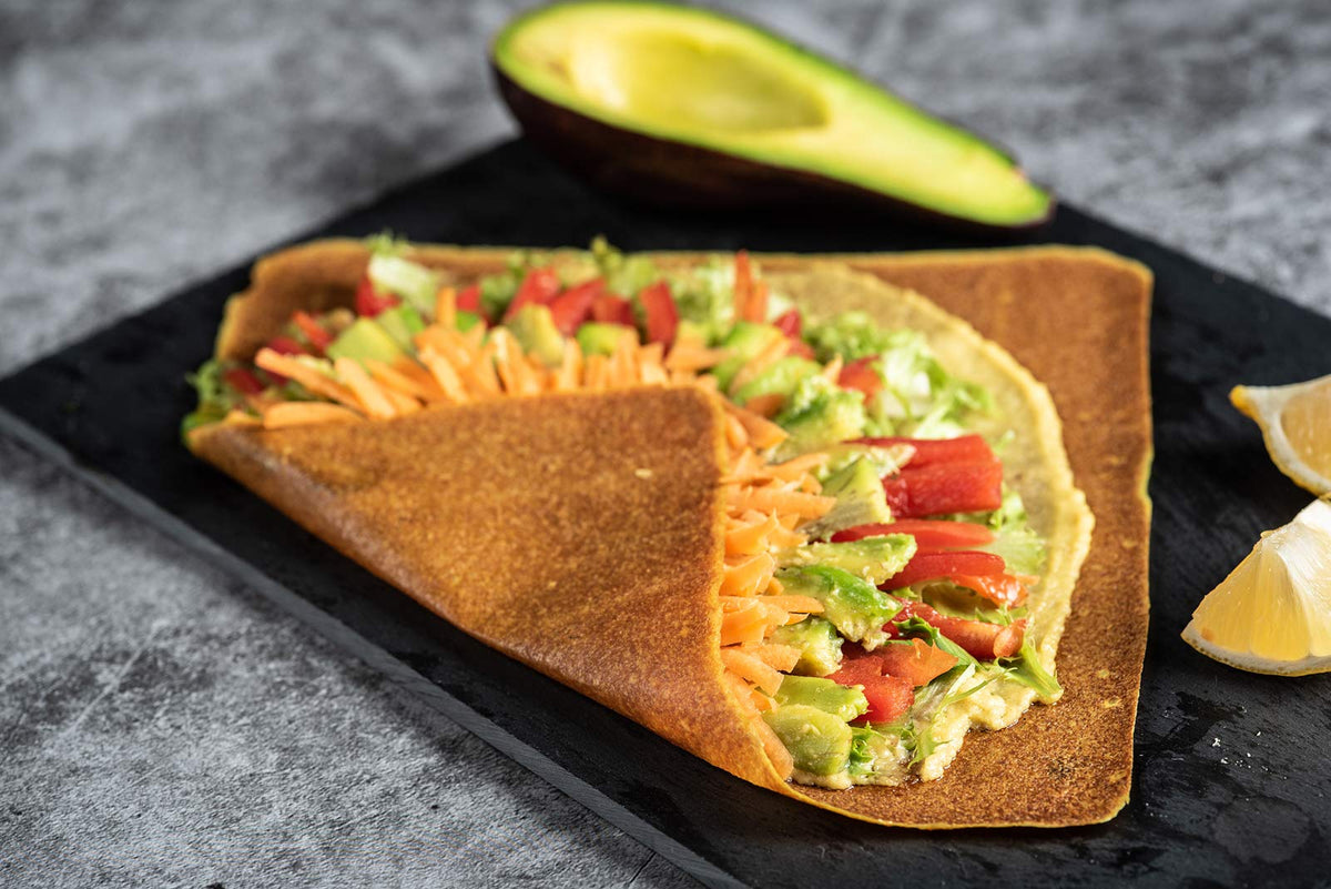 NUCO turmeric coconut wraps stacked showing flexibility for wraps.