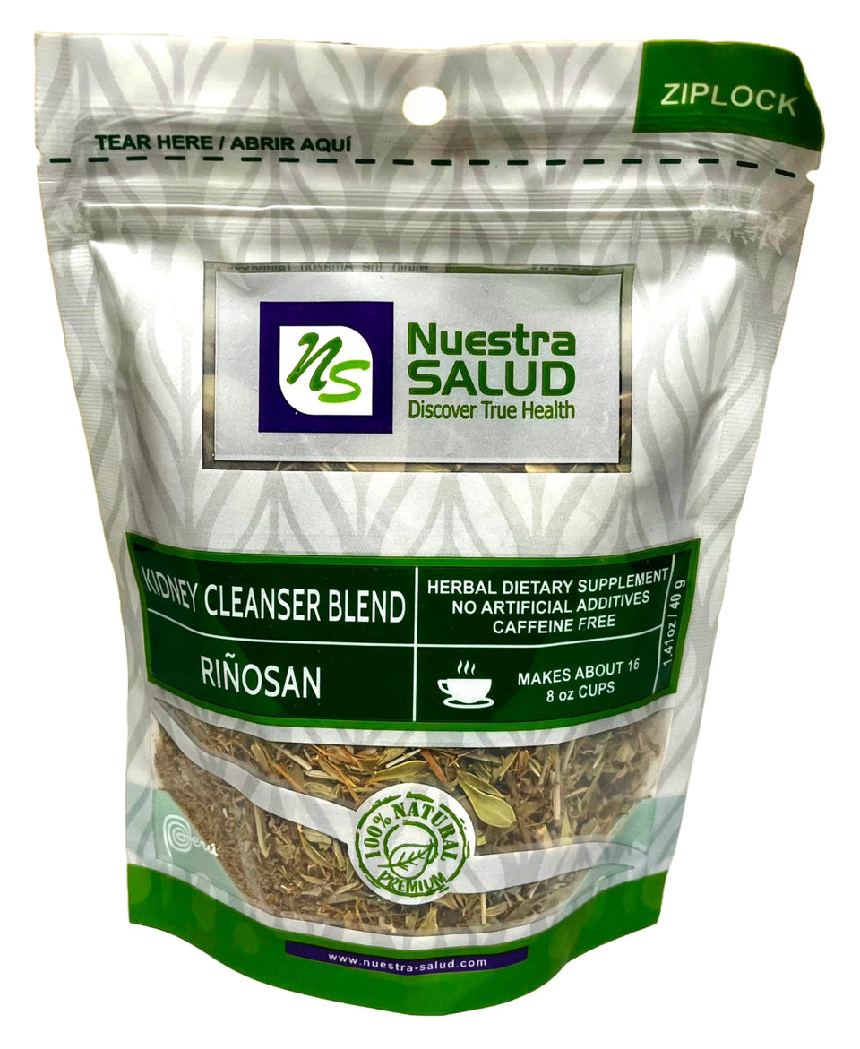 Nuestra NS Salud Kidney Tea StoneBreaker bag for daily use.