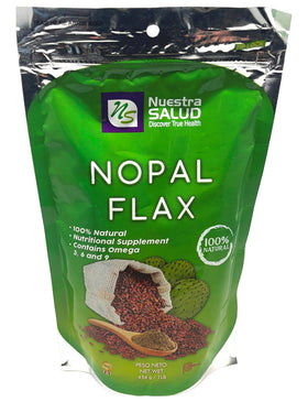 Nuestra NS Salud Nopal Flax Linaza Plus Original bottle for natural colon cleansing support