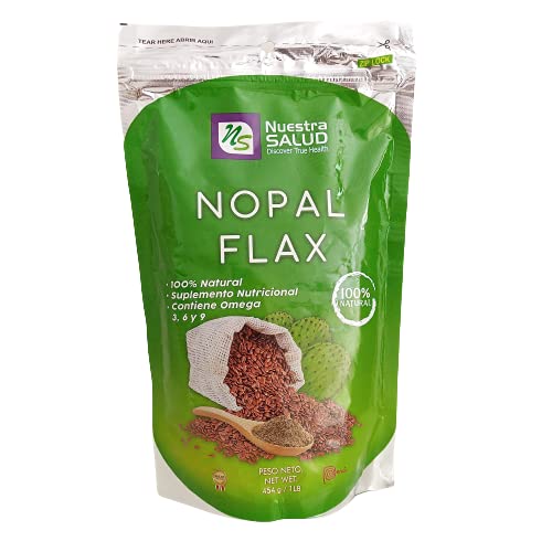 Nuestra NS Salud Nopal Flax Linaza Plus Original lucuma note suggests natural sweetness