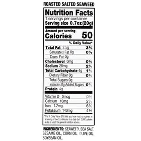 NUGU light salted seaweed sheets add crunch to soups and salads