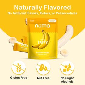 Numa Banana Taffy gym-friendly treat supports quick energy during workouts.