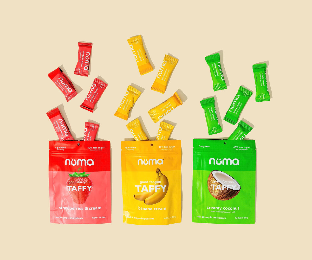 Numa Creamy chewy texture close-up showcasing indulgent mouthfeel.