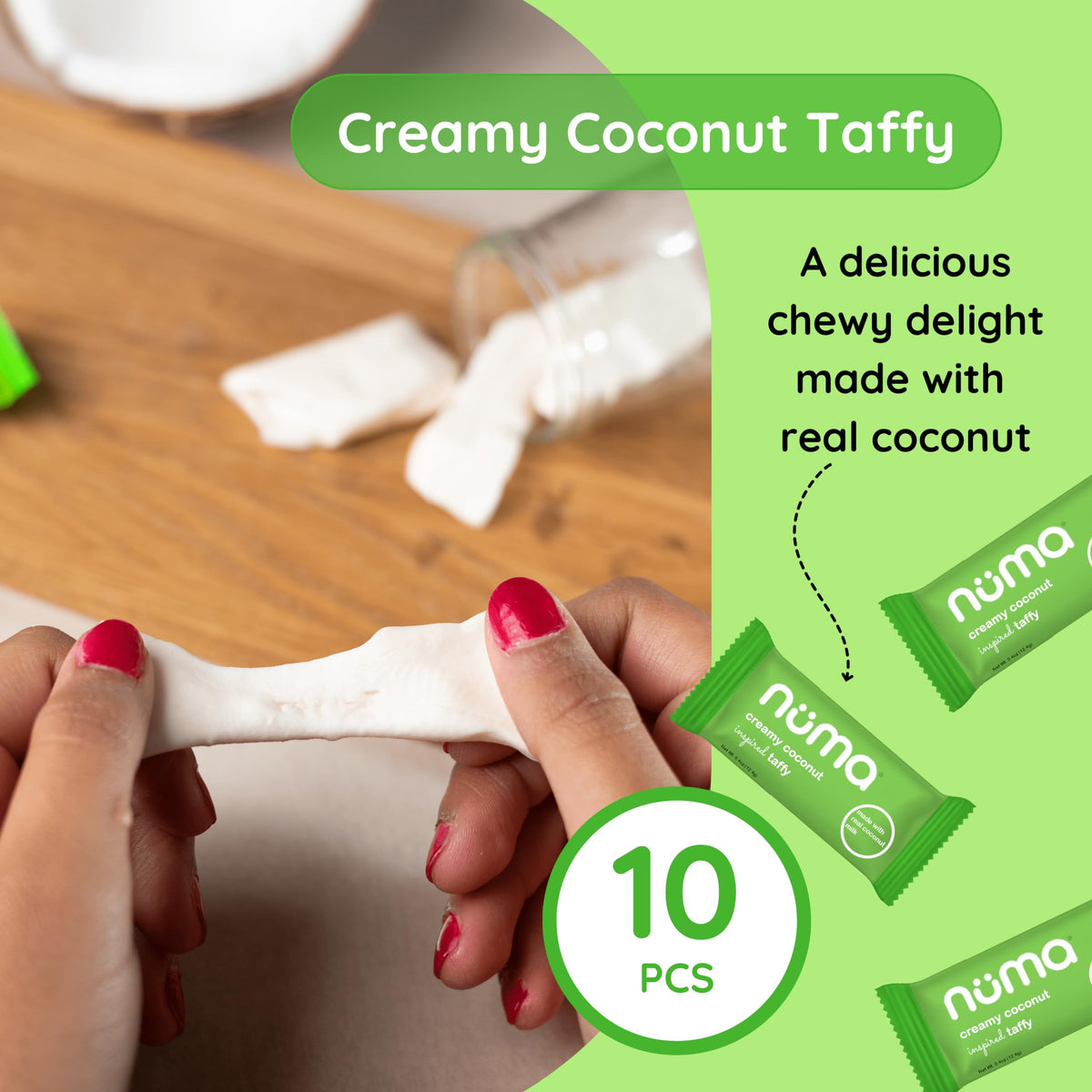 Numa Foods creamy coconut milk as a highlighted ingredient