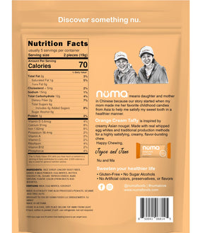 Individually wrapped Numa Taffy chews for on-the-go snacking.