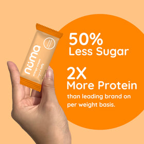 Travel-friendly Numa Taffy chews ideal for flights and hikes.