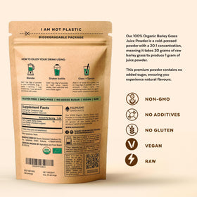 Numami Barley Grass Juice Powder is GMO-free for clean nutrition