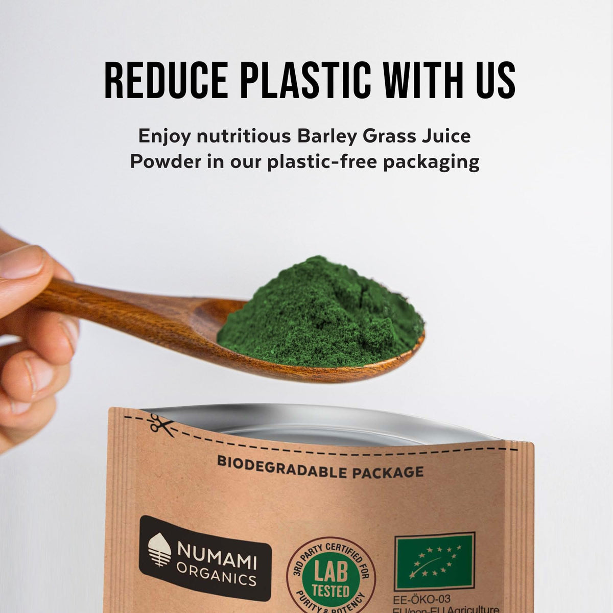 Numami Barley Grass Juice Powder supports a plant-based lifestyle