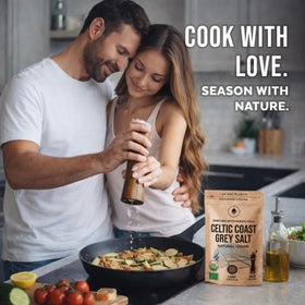 Numami coarse sea salt with kelp highlights umami richness for everyday cooking.