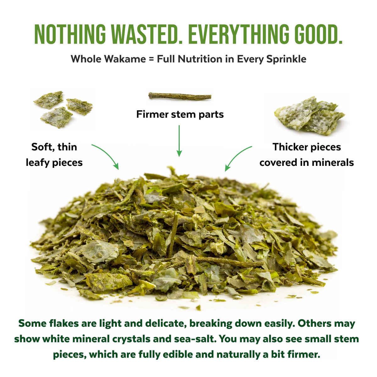 Numami Organic Wakame close-up, certified organic EU and USDA trust signals.