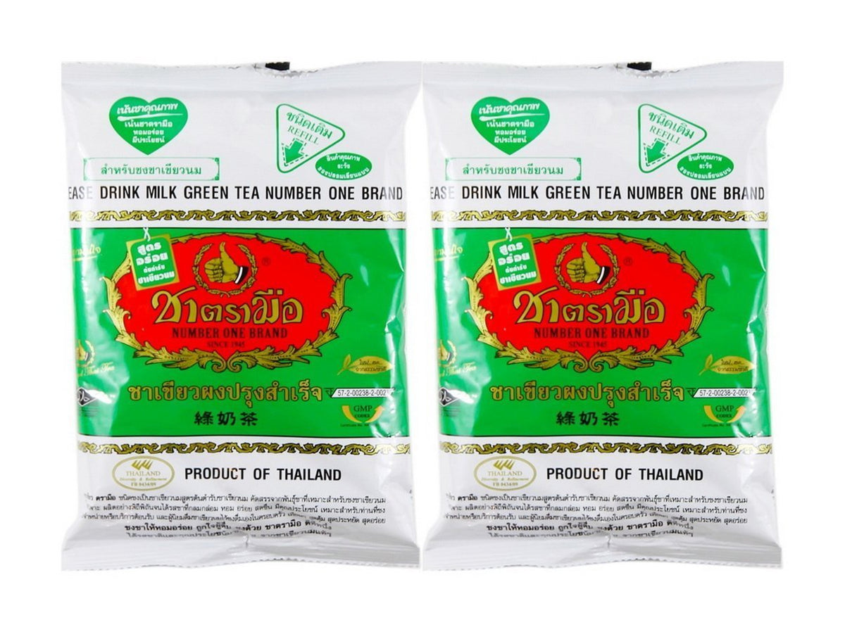 Number One Drink Milk Green Tea refill front pack, convenient 200g packs for everyday refresh