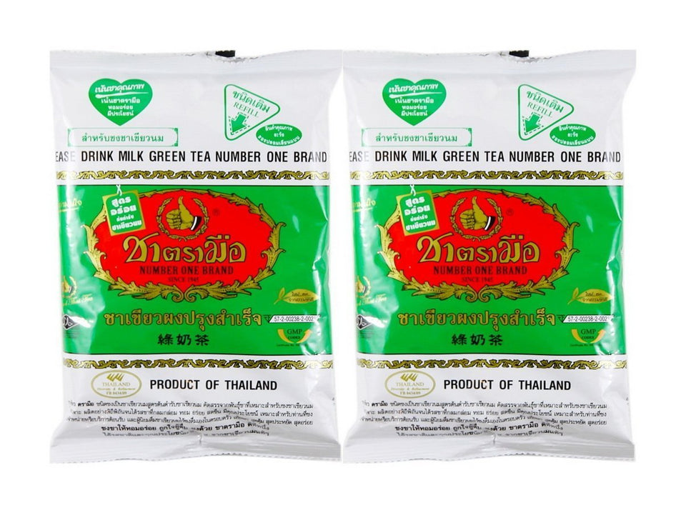 Number One Drink Milk Green Tea refill front pack, convenient 200g packs for everyday refresh