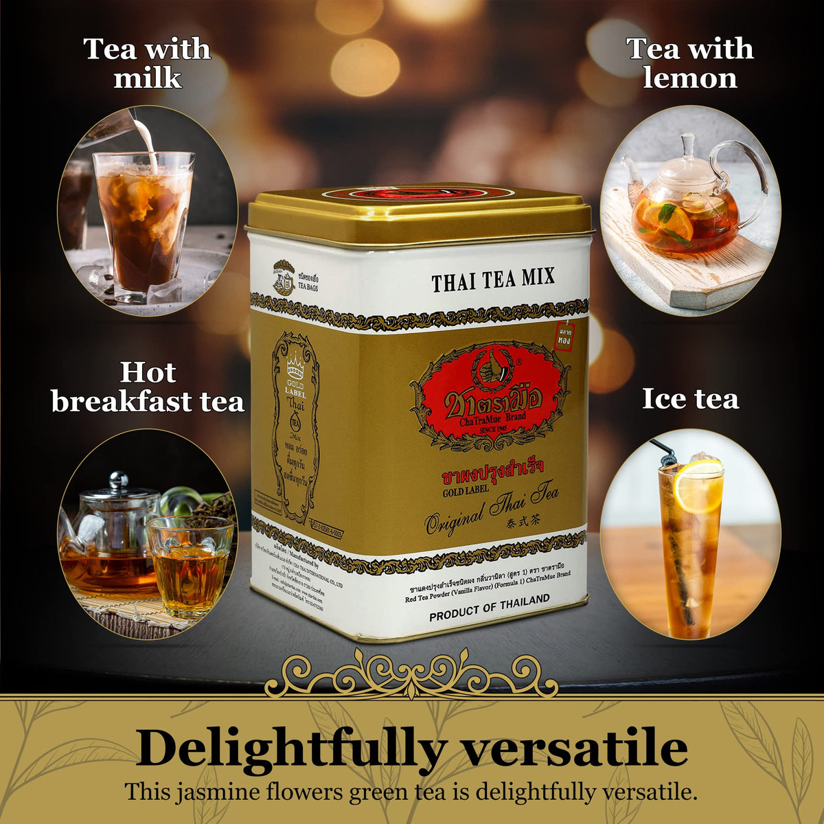 Restaurant-grade Thai tea from Number One offers strong aroma for large-batch brews